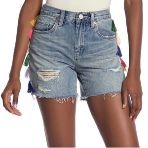 Blank NYC Tassel Jean Shorts| Size: 26